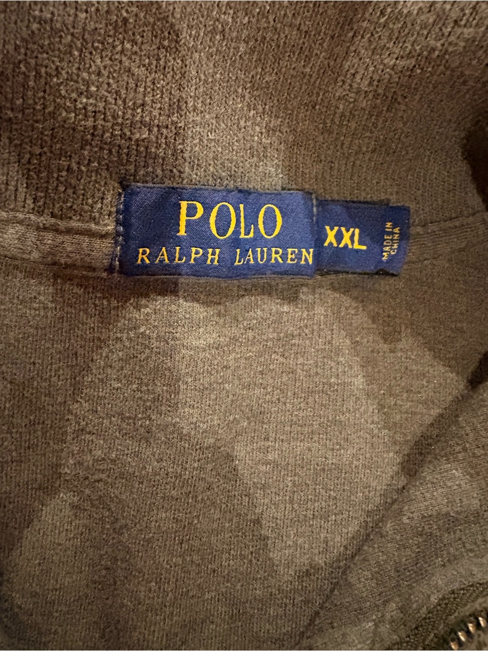 Polo by Ralph Lauren Olive Half-Zip V-Neck Pullover XXL - Picture 2 of 7